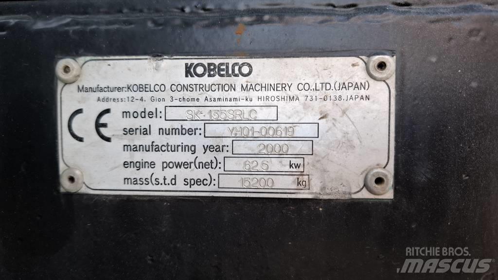 Kobelco SK 135 SR LC Escavadeiras de esteiras