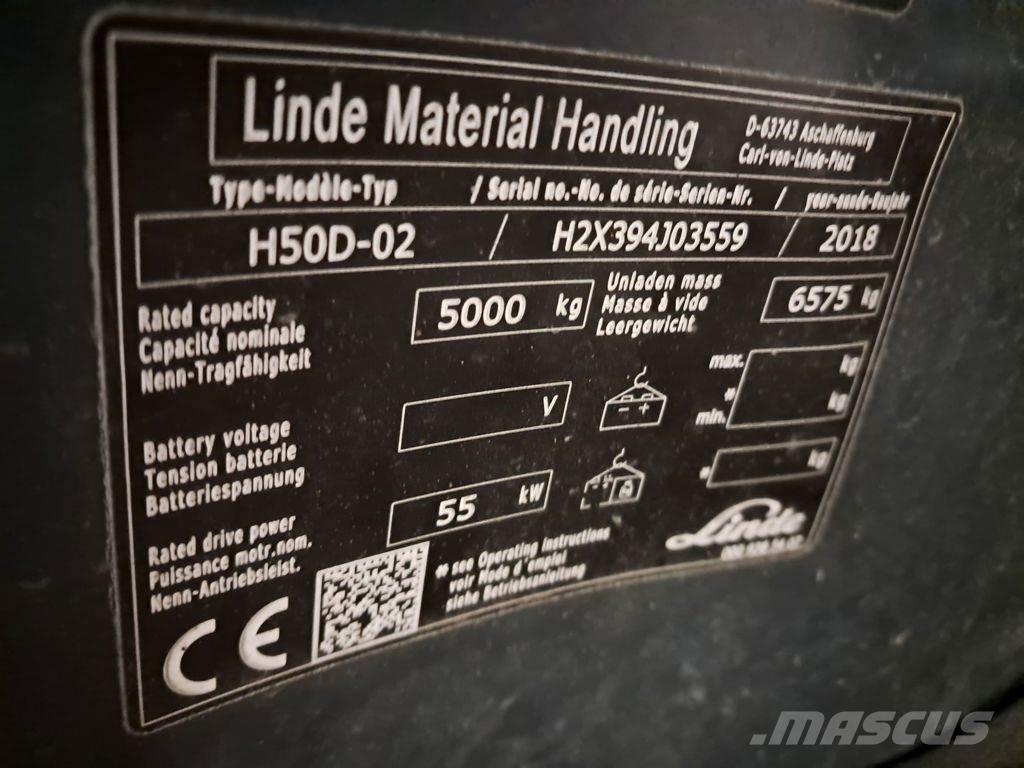 Linde H50D-02 Empilhadores Diesel