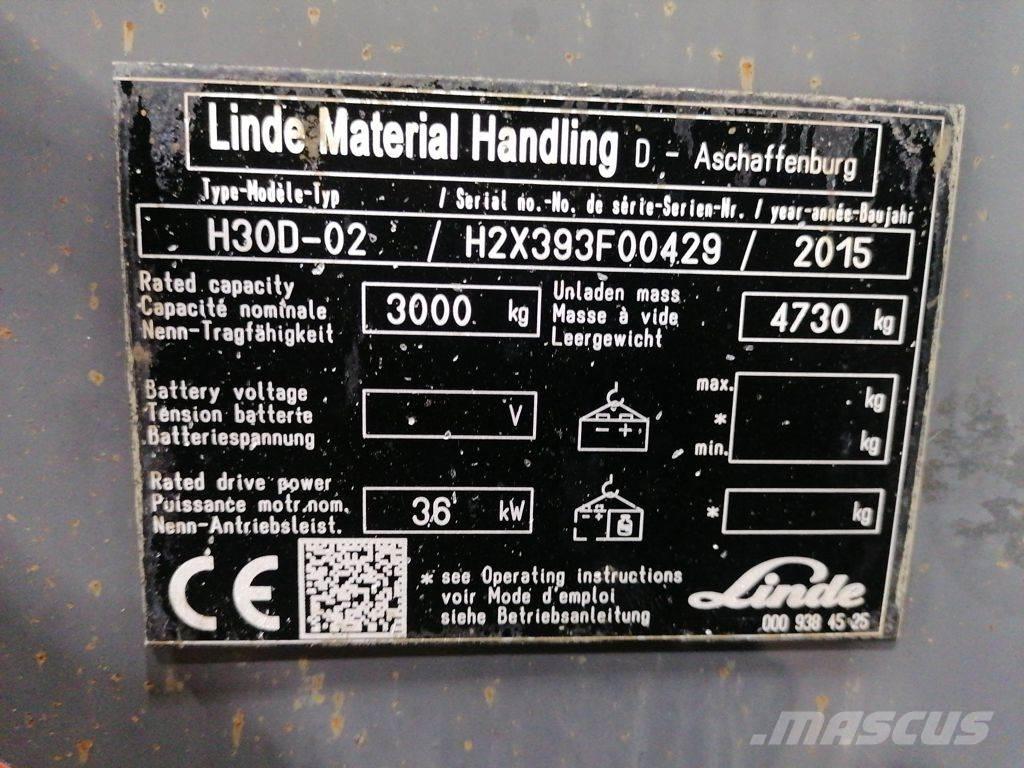 Linde H30D-02 Empilhadores Diesel