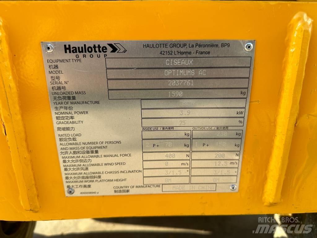 Haulotte OPTIMUM 8 Elevadores de tesoura