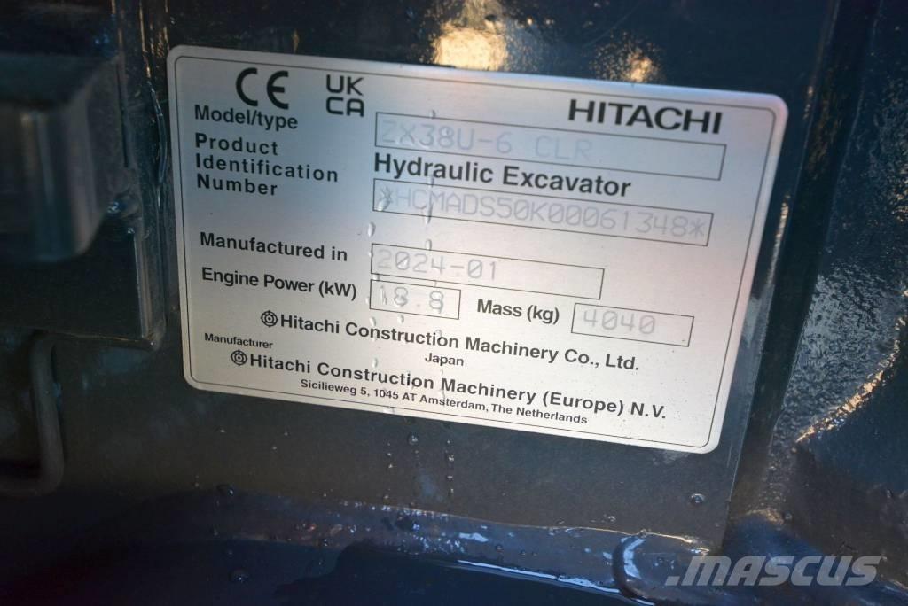 Hitachi ZX 38 U-6 Miniescavadeiras