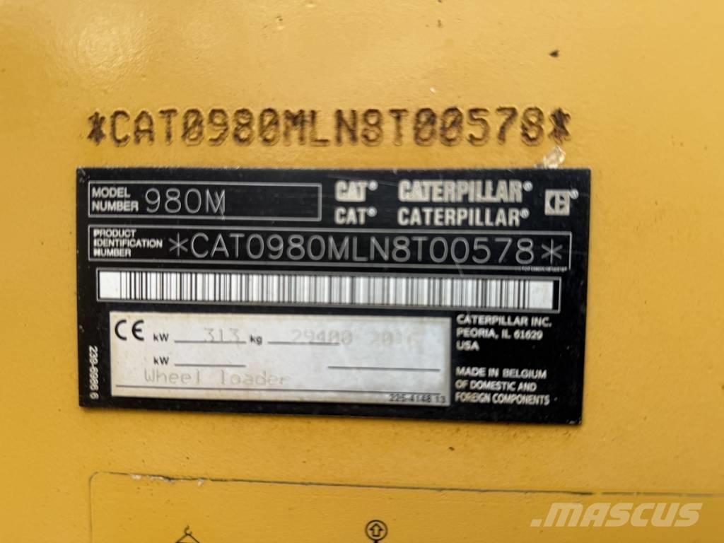 CAT 980M shovel + Bak Carregadeiras de rodas