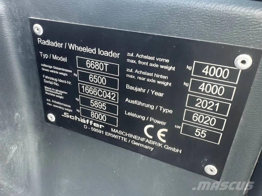 Schäffer 6080T Carregadoras rodas telescópicas
