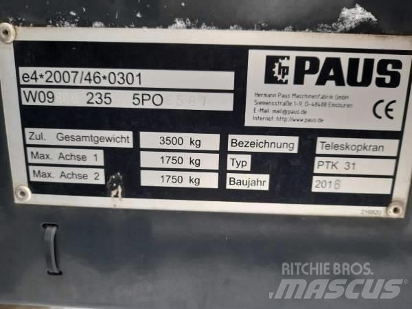 Paus PTK 31 Outras gruas