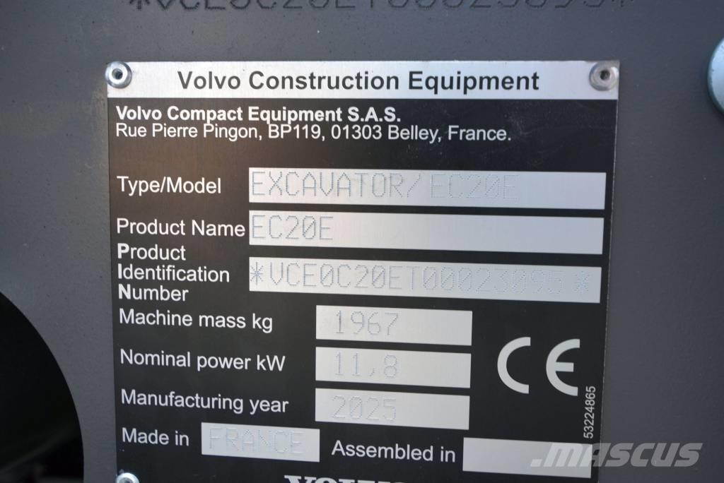 Volvo EC 20 E Miniescavadeiras