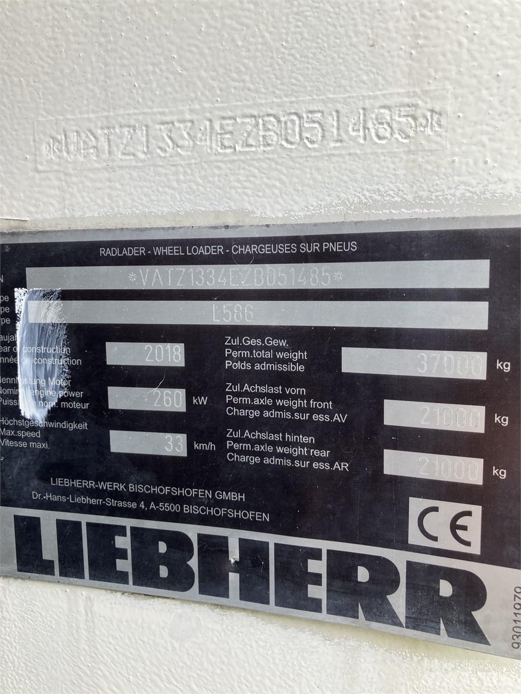 Liebherr L586 Xpower Carregadeiras de rodas