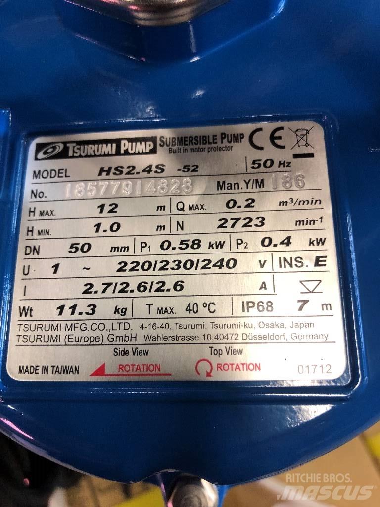 Tsurumi HS2.4S-52 Outros componentes