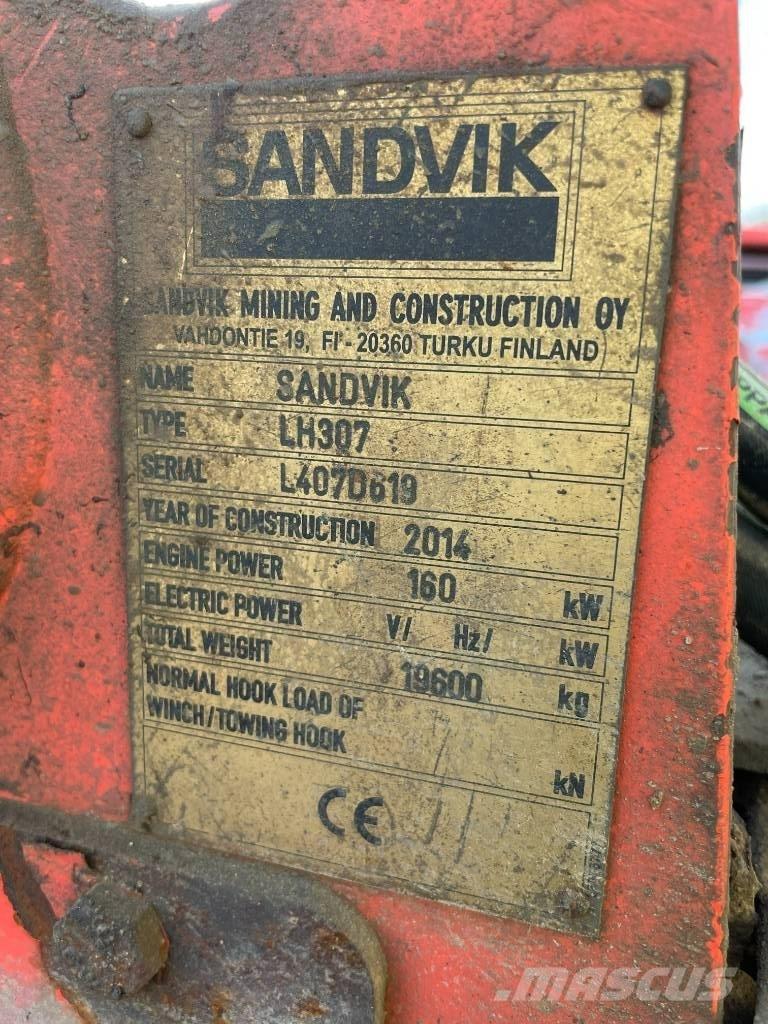Sandvik LH 307 Carregadoras subterrâneas