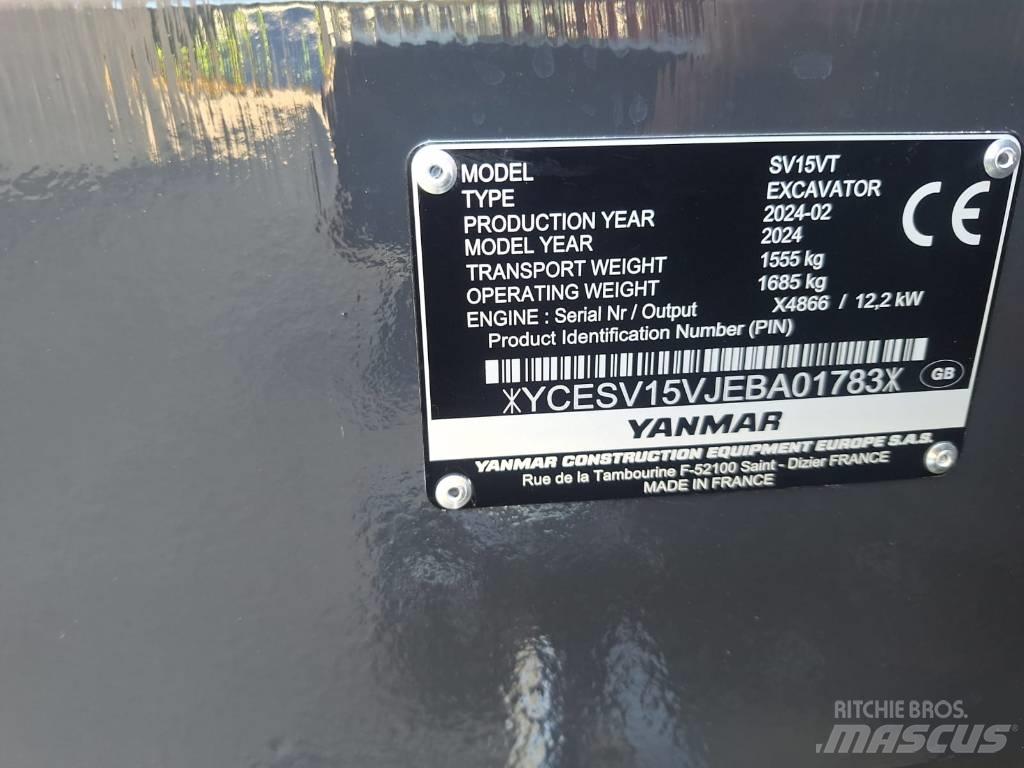 Yanmar SV 15 Miniescavadeiras