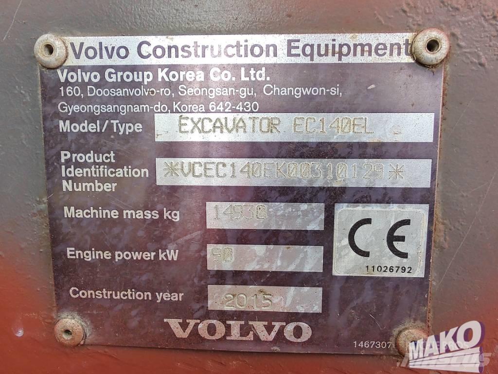 Volvo EC 140 EL Escavadeiras de esteiras