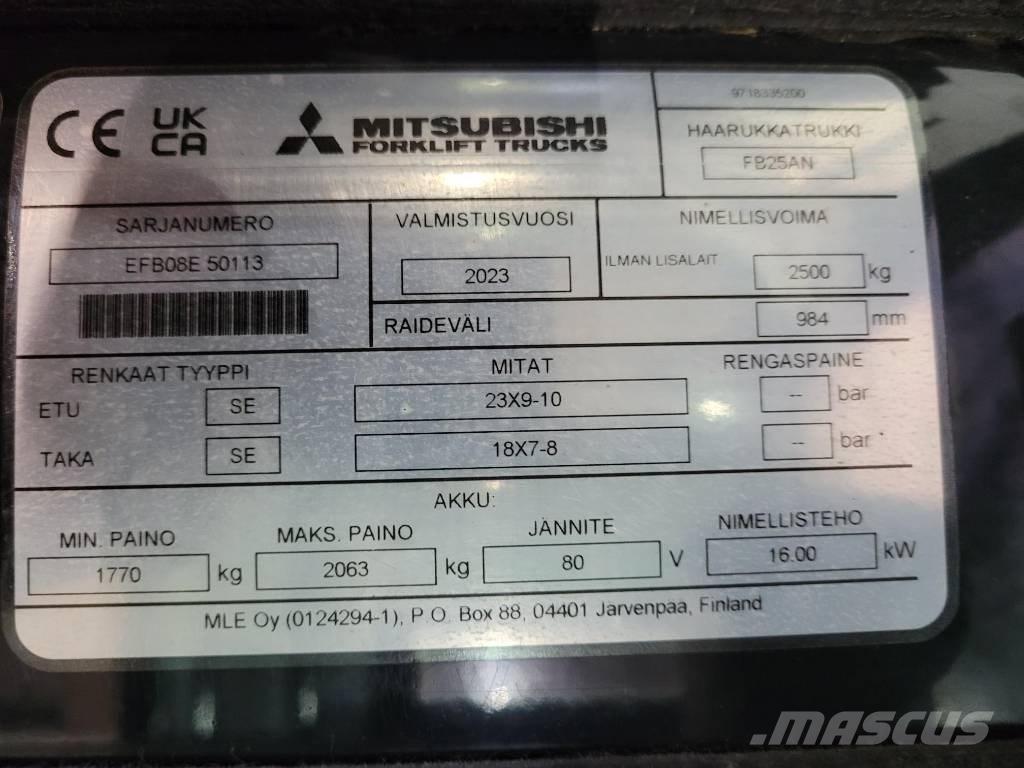 Mitsubishi FB 25 AN Empilhadores eléctricos