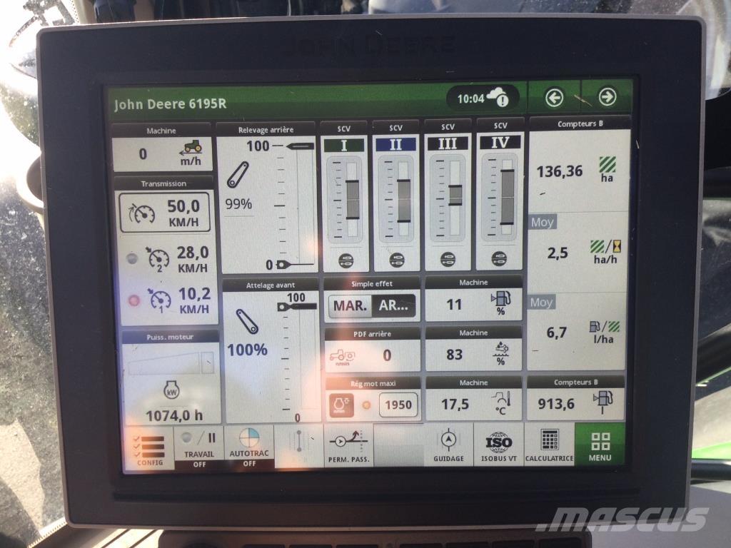 John Deere 6195R Tratores Agrícolas usados