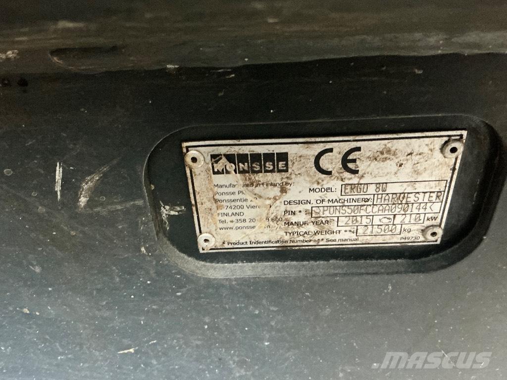 Ponsse ERGO 8W Processadores florestais