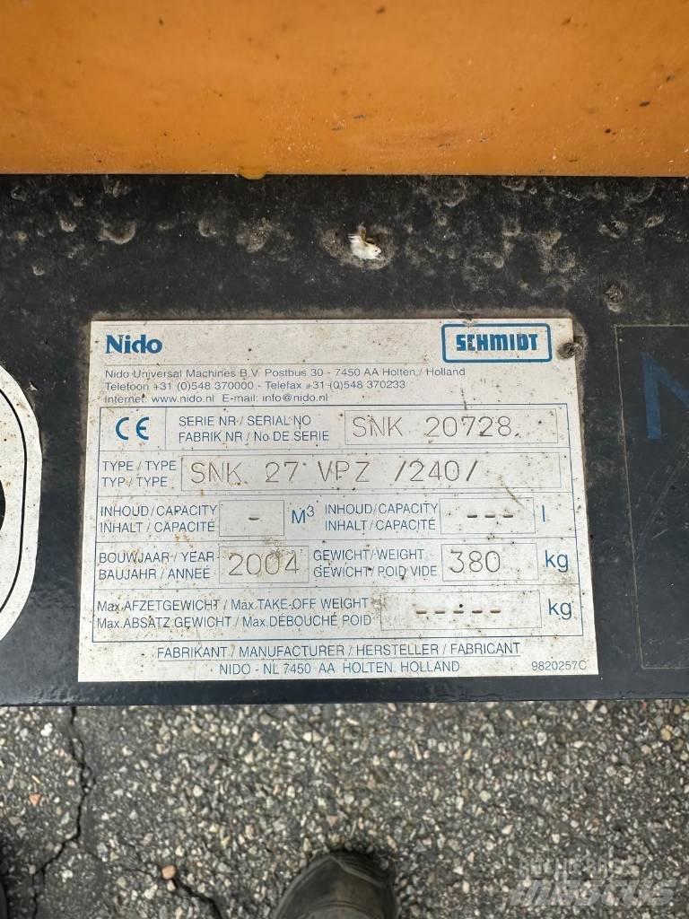Nido SNK 27 VPZ Lâminas de neve e arados