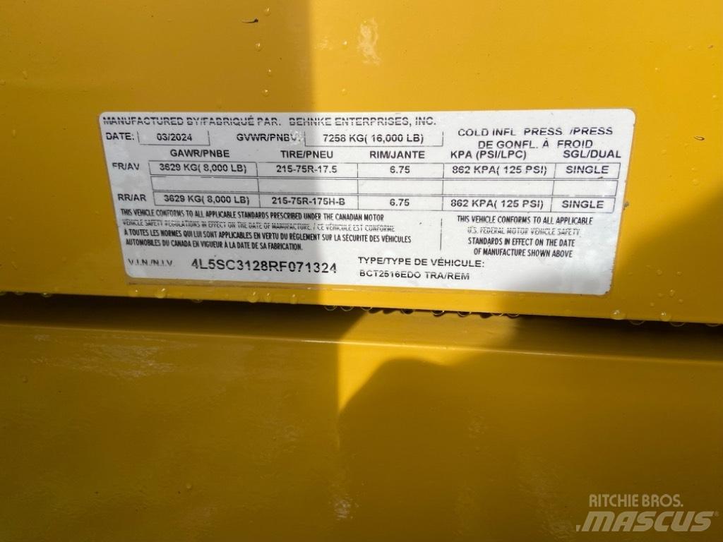 Behnke 2516EDO-8K Outros Reboques