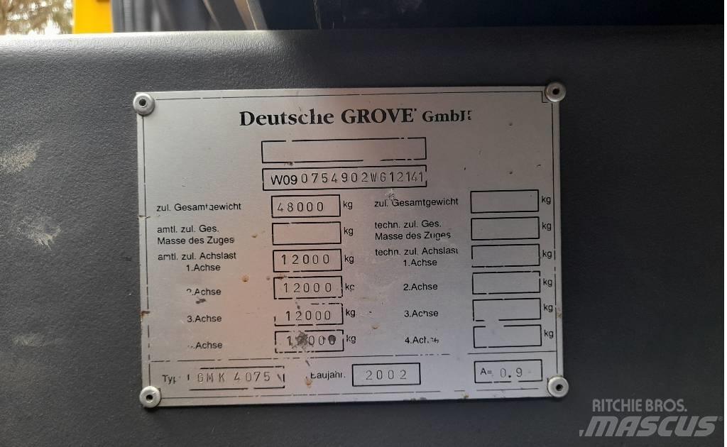 Grove GMK 4075 Gruas Todo terreno