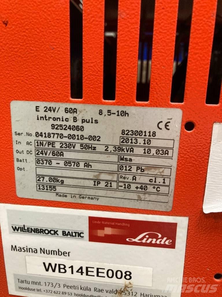 Linde L10AC/1170 Empilhador para operador externo