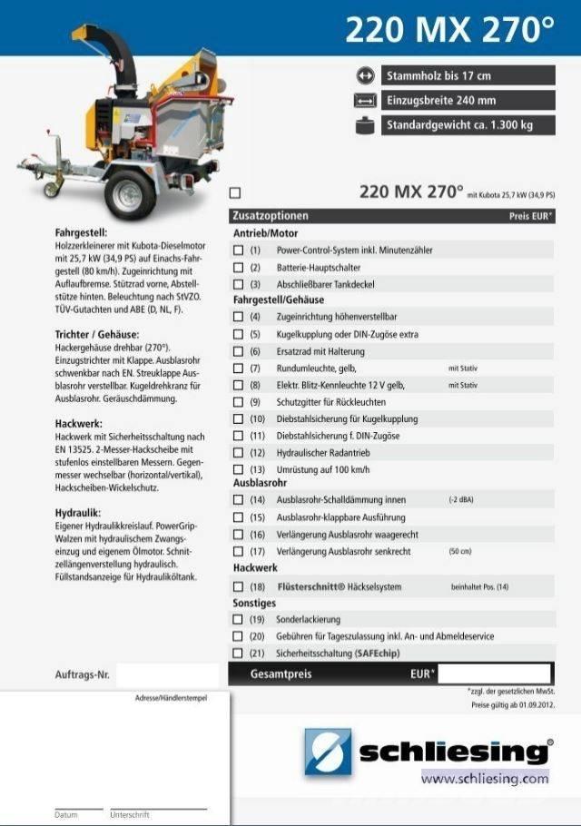Schliesing 220 MX Estilhaçadoras florestais