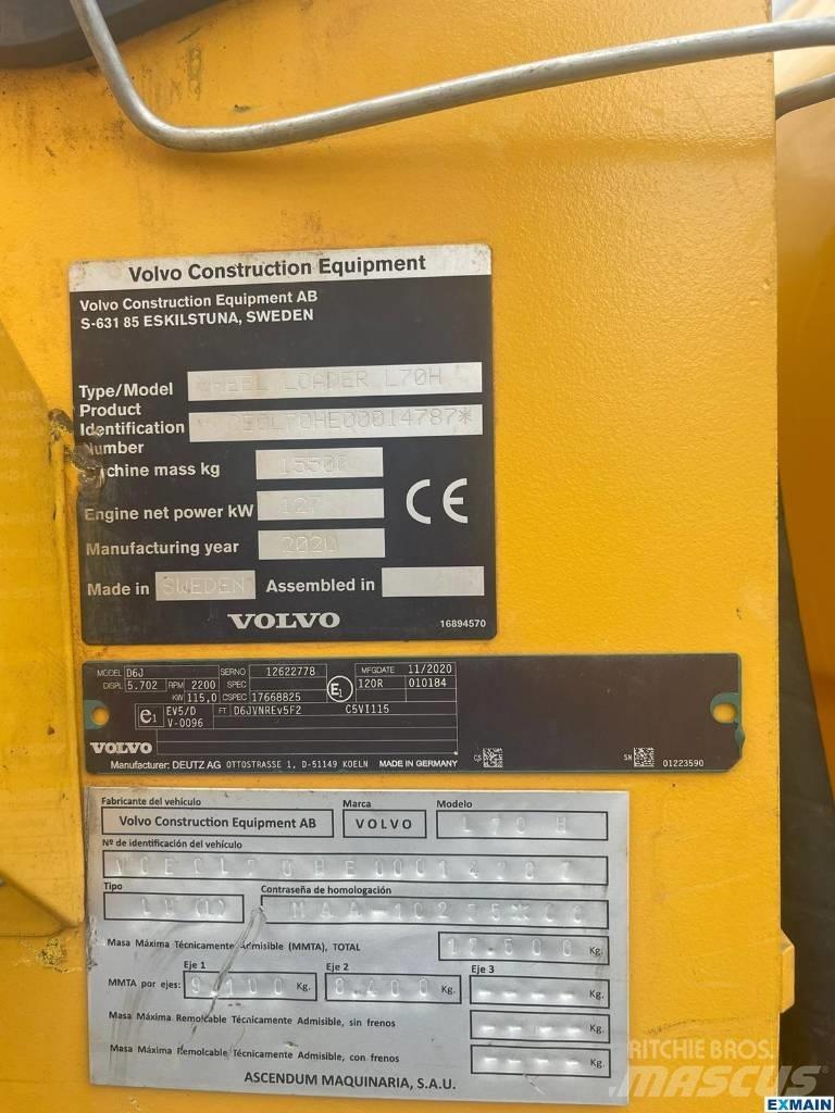 Volvo L 70 H Carregadeiras de rodas