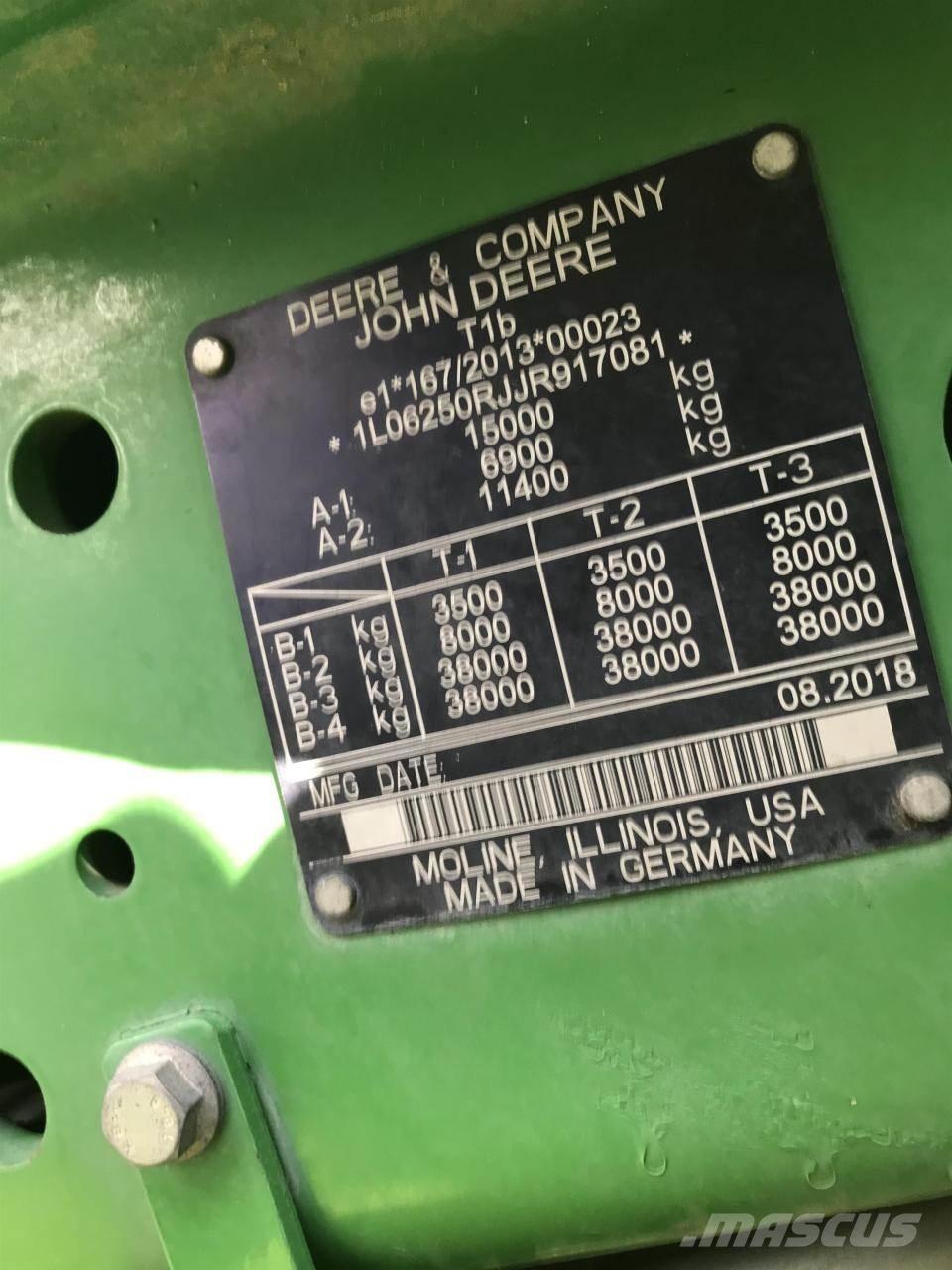 John Deere 6250R Tratores Agrícolas usados