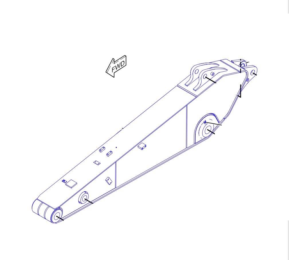 CAT 329 D Lanças e braços dippers