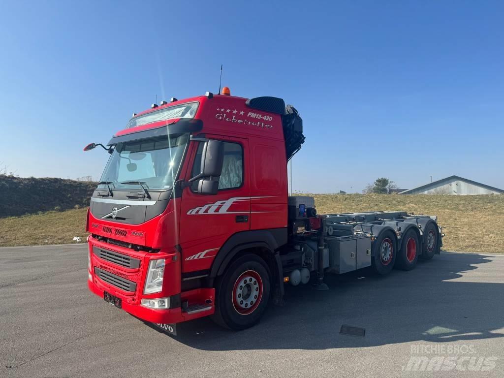 Volvo FM 420 Camiões caixa desmontável com elevador de cabo