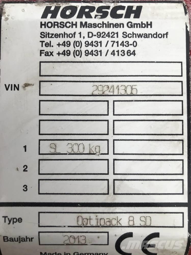 Horsch Optipack 8 SD Grade de discos