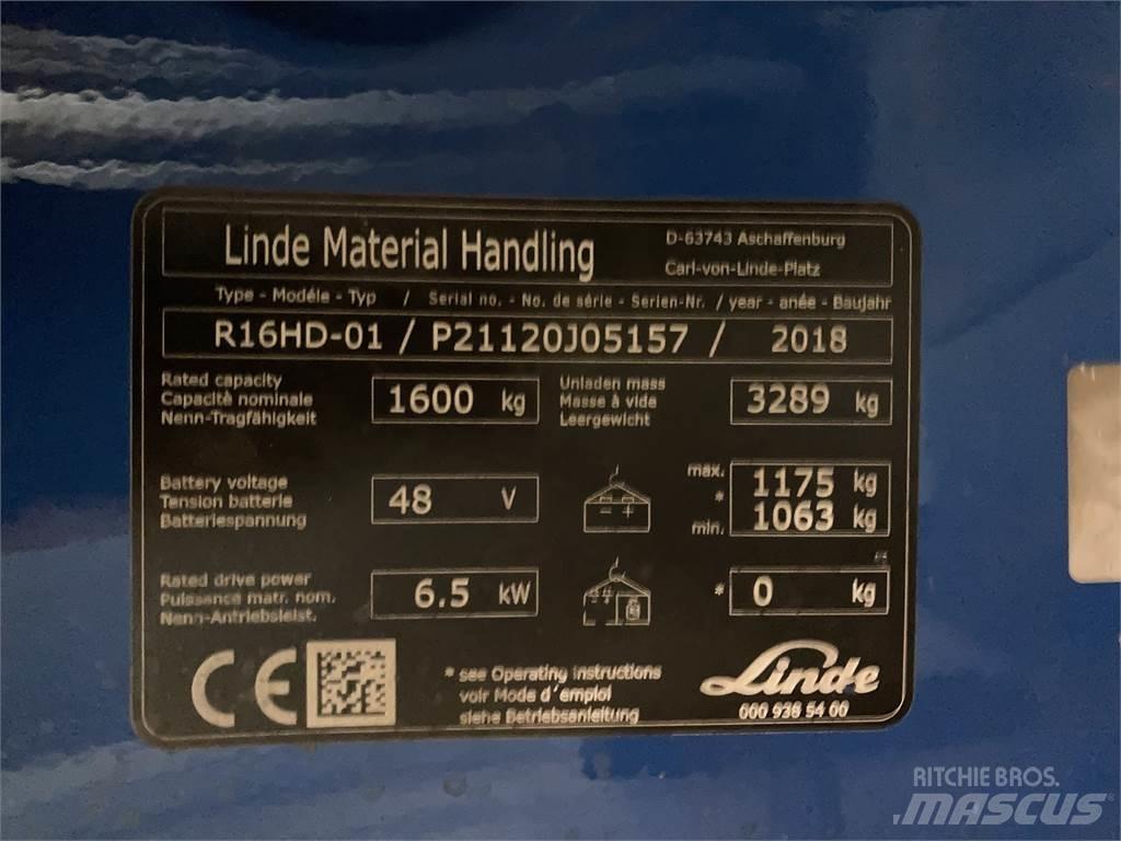 Linde R16HD Empilhadores Elevadores