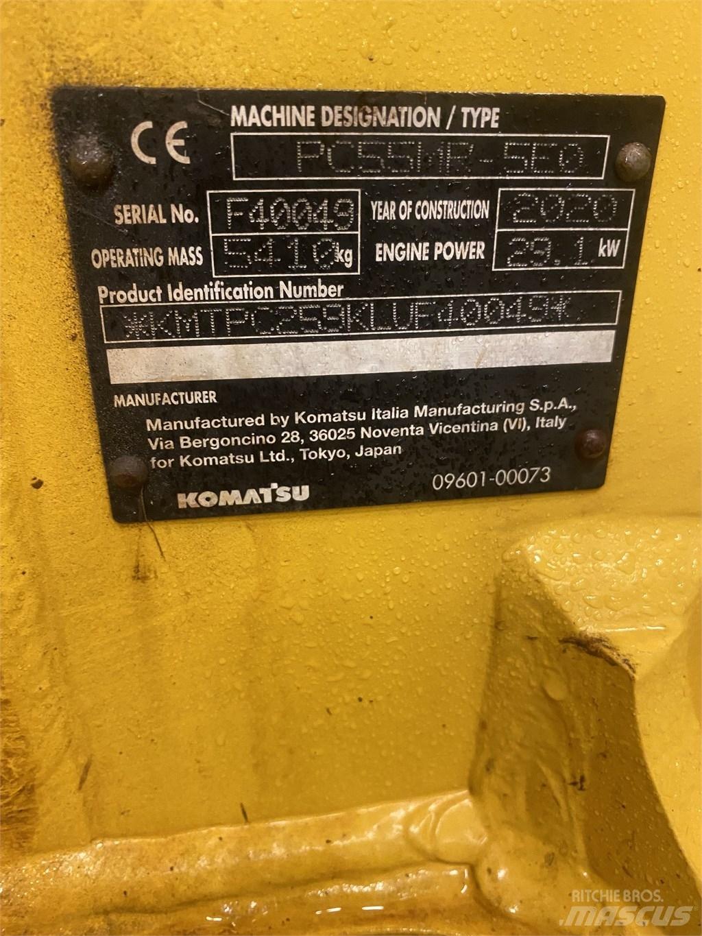 Komatsu PC55MR-5 Miniescavadeiras