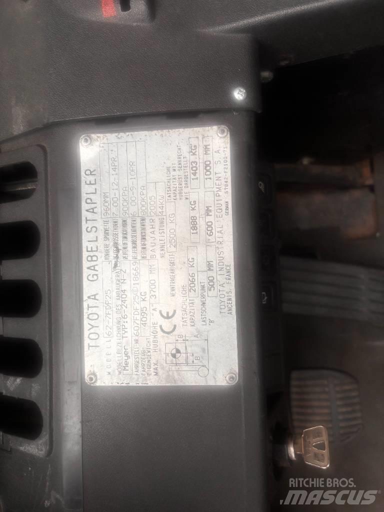 Toyota 62-7 FDF 25 Empilhadores Diesel