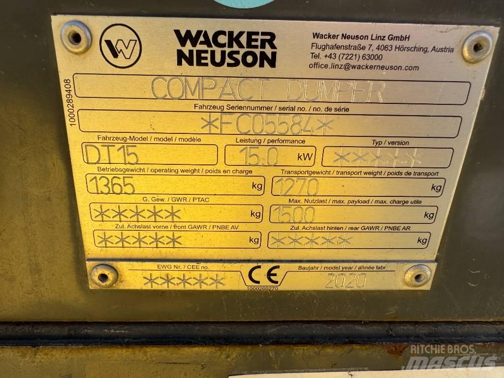 Wacker Neuson DT15 Dumpers de rastos