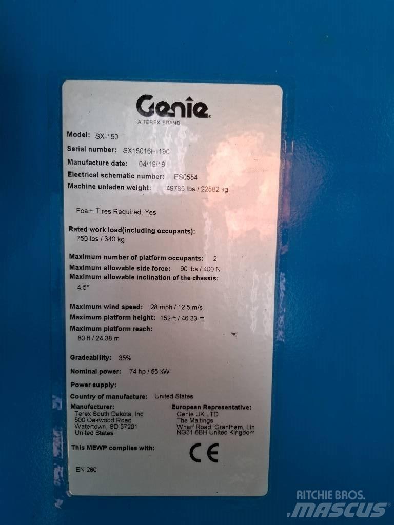 Genie SX 150 Elevadores braços Telescópicos