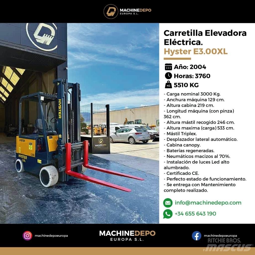 Hyster E3.00XL Empilhadores eléctricos