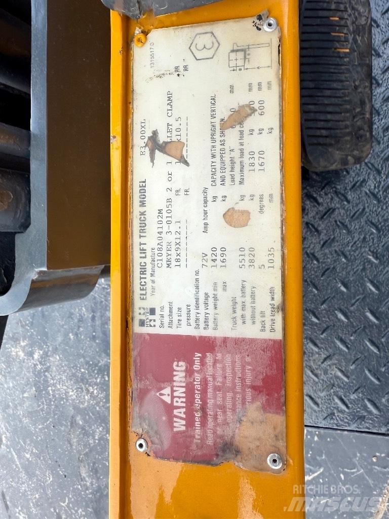 Hyster E3.00XL Empilhadores eléctricos