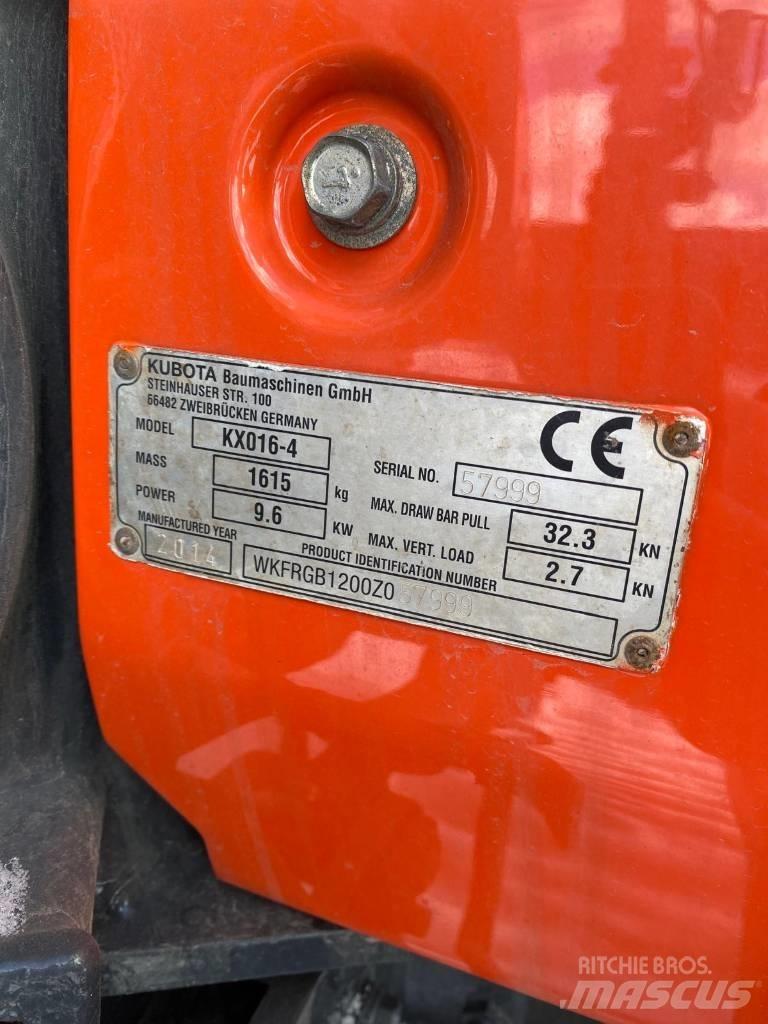 Kubota KX016-4 Miniescavadeiras