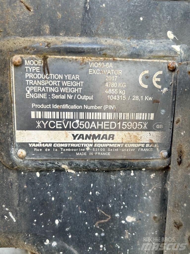 Yanmar VI050 - 6A Miniescavadeiras