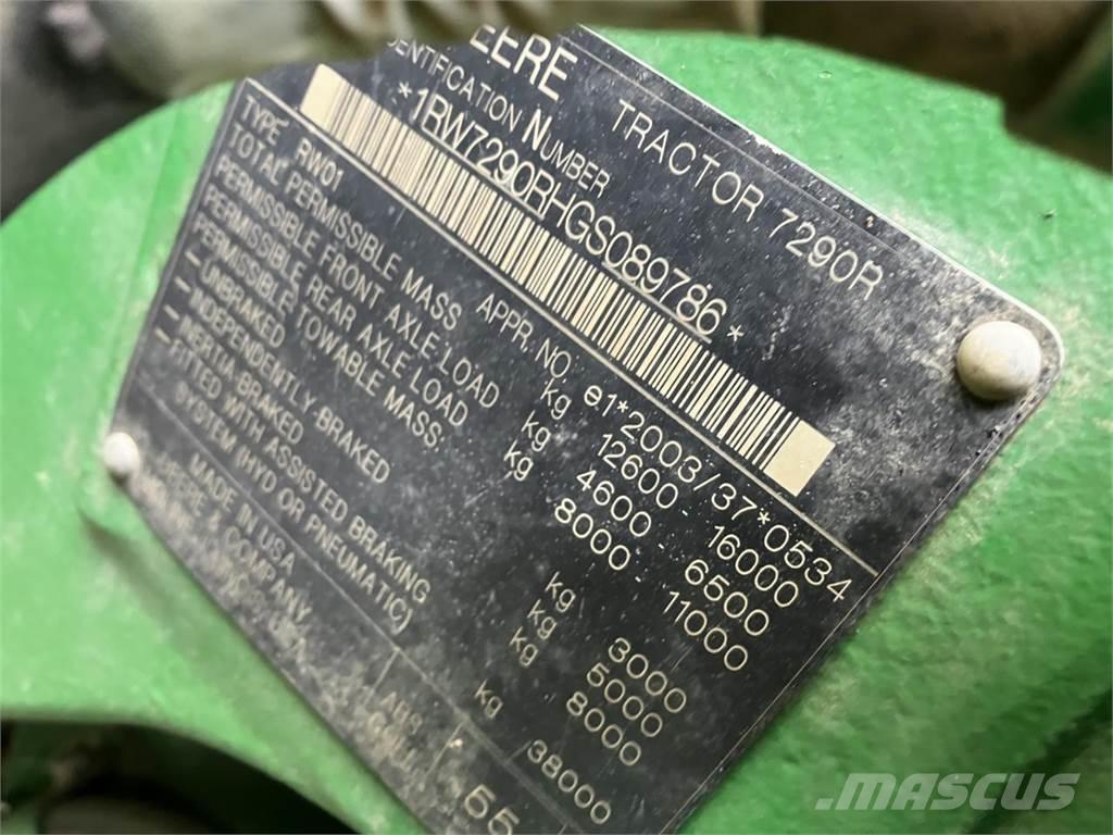 John Deere 7290R Tratores Agrícolas usados