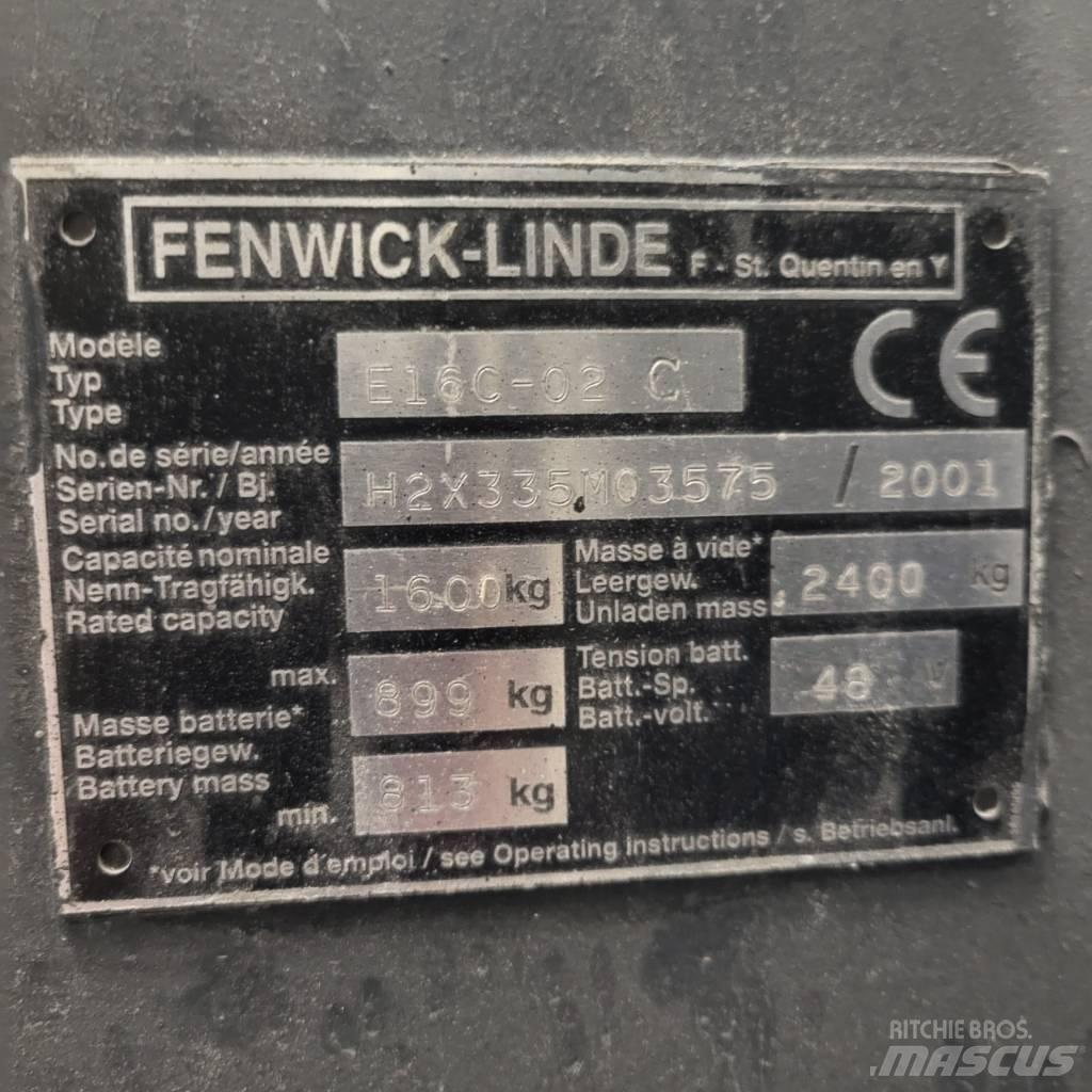 Linde E16C-02 Empilhadores eléctricos