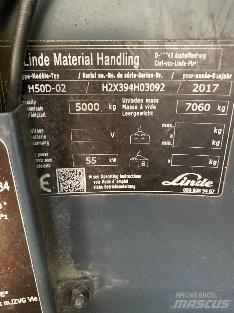 Linde H50D/394 Empilhadores Diesel