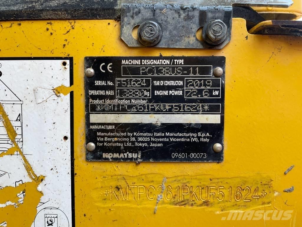Komatsu PC 138 US-11 Escavadeiras de esteiras