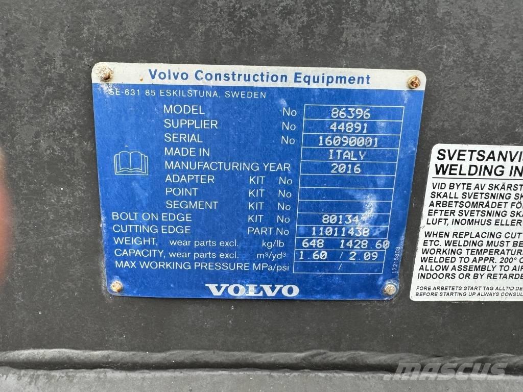 Volvo 1.6m Bucket Baldes