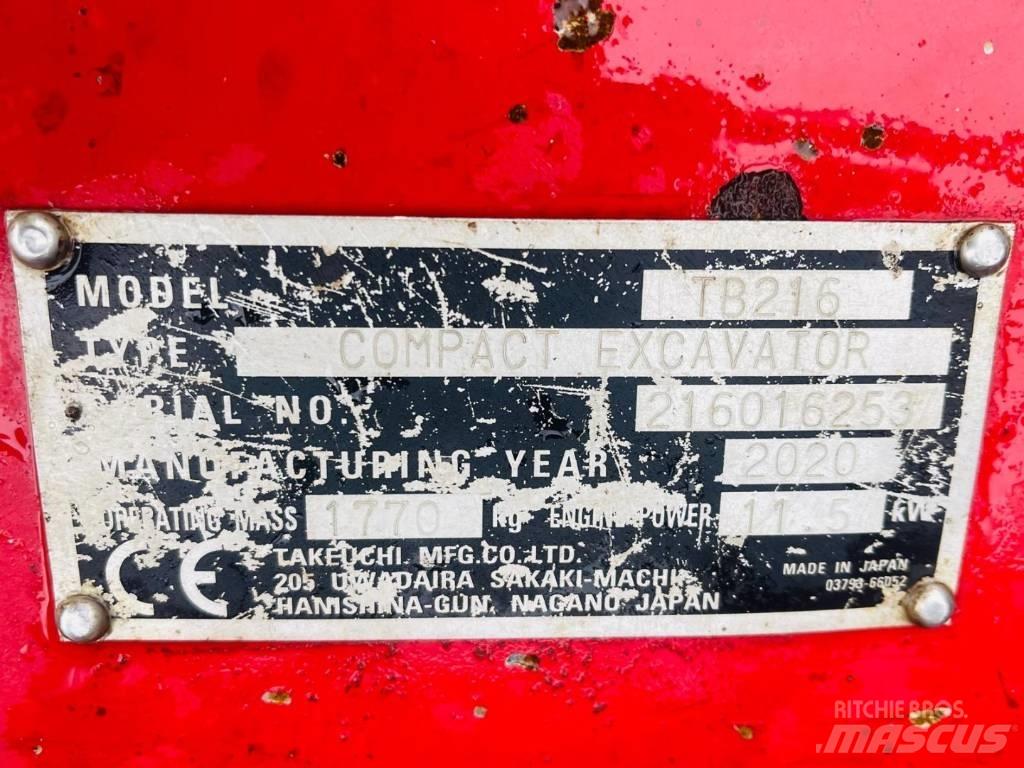 Takeuchi TB 216 Miniescavadeiras