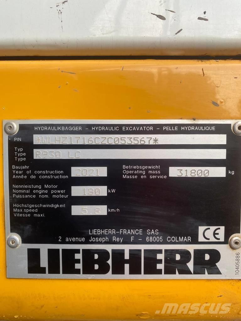 Liebherr R 930 LC Escavadeiras de esteiras