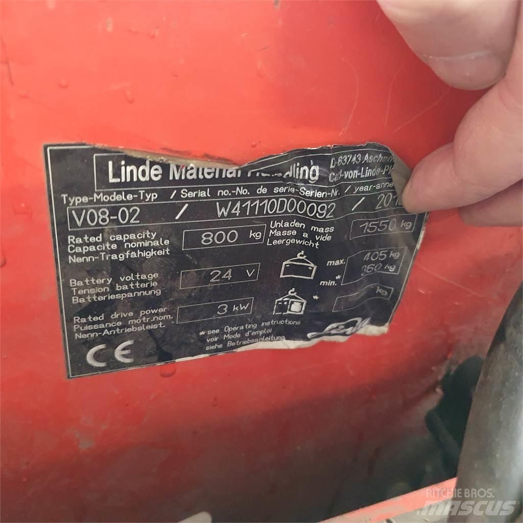Linde V08-02 Preparadoras de encomendas de média elevação