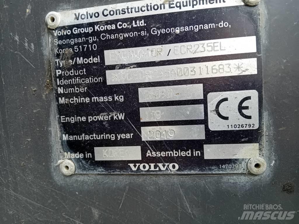 Volvo ECR235EL Escavadeiras de esteiras