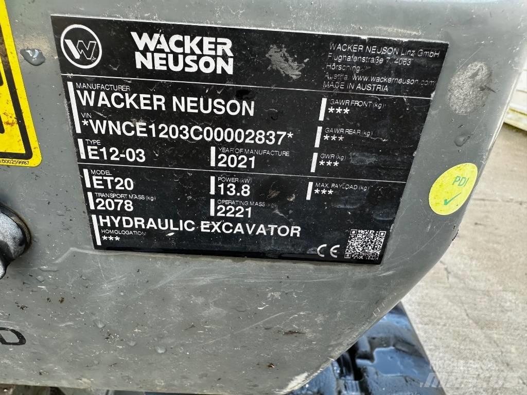 Wacker Neuson ET 20 Miniescavadeiras