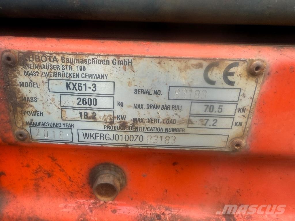 Kubota KX 61-3 Miniescavadeiras