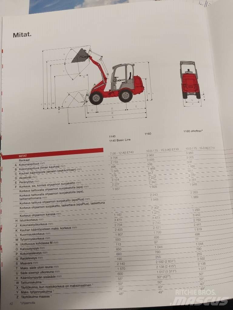 Weidemann 1160 Carregadora multifunções