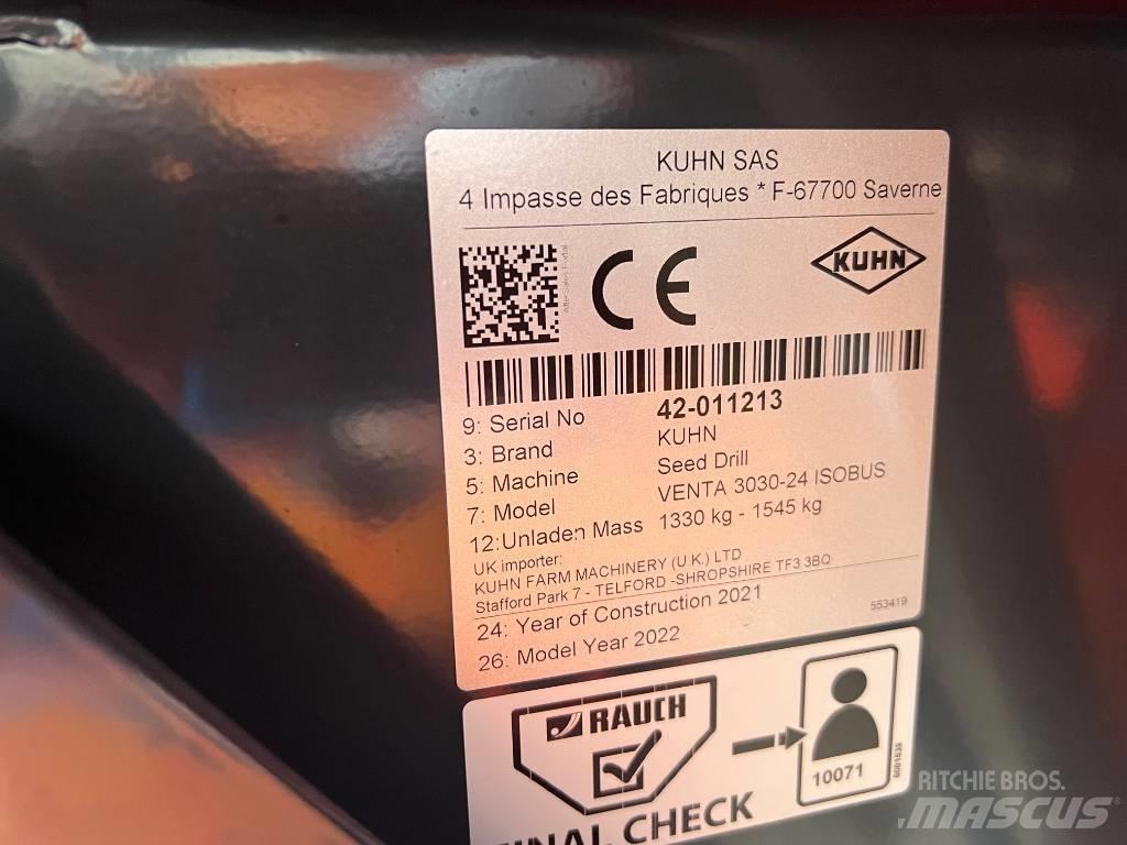 Kuhn Venta 3030-24 Perfuradoras