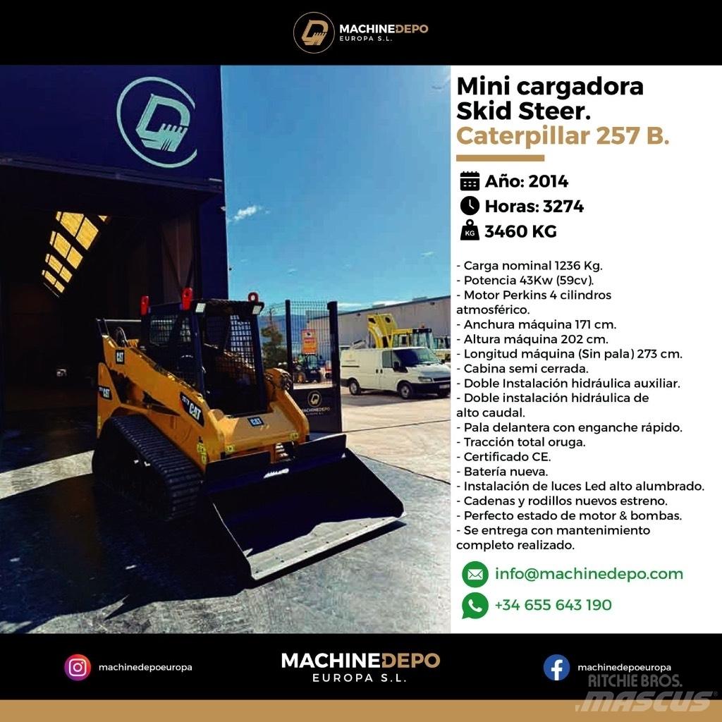 CAT 257 B Carregadoras de lagartas